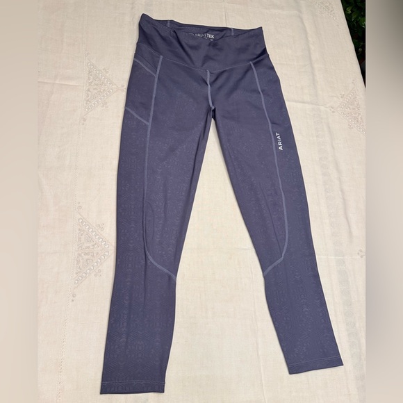 Ariat Women's Zia Embossed Riding Tights - Dark Gray size medium - Picture 10 of 15